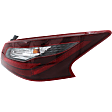 Passenger Side, Inner and Outer Halogen Tail Light, With bulb(s), OE Replacement, CAPA Certified