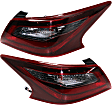 Driver and Passenger Side, Outer Halogen Tail Light, With bulb(s), OE Replacement, CAPA Certified
