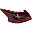 Driver Side, Inner And Outer Halogen Tail Light, With bulb(s), OE Replacement