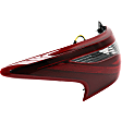 Driver Side, Inner And Outer Halogen Tail Light, With bulb(s), OE Replacement