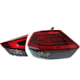 Passenger Side, Inner and Outer Halogen Tail Light, With bulb(s), OE Replacement