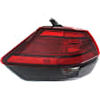 Driver Side, Inner And Outer Halogen Tail Light, With bulb(s), OE Replacement