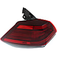 Driver Side, Inner And Outer Halogen Tail Light, With bulb(s), OE Replacement