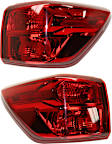 Driver and Passenger Side, Outer Tail Lights, with Bulbs, Halogen, Mounts on Body, CAPA Certified