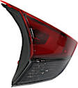 Driver and Passenger Side, Inner Tail Lights, with Bulbs, Halogen, Mounts on Liftgate, CAPA Certified