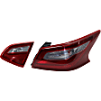 Passenger Side, Inner and Outer Halogen Tail Light, With bulb(s), OE Replacement