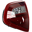 Passenger Side, Inner and Outer Halogen Tail Light, With bulb(s), OE Replacement