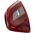 Passenger Side, Inner and Outer Halogen Tail Light, With bulb(s), OE Replacement, CAPA Certified