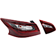 Driver and Passenger Side, Inner and Outer Halogen Tail Lights, With Bulbs, CAPA CERTIFIED