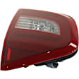 Driver and Passenger Side, Inner and Outer Halogen Tail Lights, With Bulbs, CAPA CERTIFIED