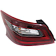 Driver and Passenger Side, Inner and Outer Halogen Tail Lights, With Bulbs, CAPA CERTIFIED