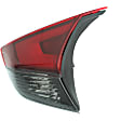 Passenger Side, Inner and Outer Halogen Tail Light, With bulb(s), OE Replacement