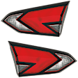 Driver and Passenger Side, Inner Halogen Tail Light, With bulb(s), OE Replacement, CAPA Certified