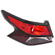 Driver Side, Inner And Outer Halogen Tail Light, With bulb(s), OE Replacement