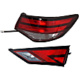 Driver and Passenger Side, Inner and Outer Tail Lights, with Bulbs, Halogen