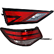 Driver Side, Inner And Outer Halogen Tail Light, With bulb(s), OE Replacement, CAPA Certified