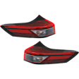 Driver and Passenger Side, Outer LED Tail Light, With bulb(s), OE Replacement