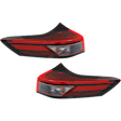 Driver and Passenger Side, Outer LED Tail Light, With bulb(s), OE Replacement, CAPA Certified