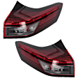Driver and Passenger Side, Outer LED Tail Light, With bulb(s), OE Replacement