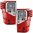 2019 Nissan Titan XD - Driver and Passenger Side Halogen/LED Tail Light, With bulb(s), For Models Without Utility Package, OE Replacement