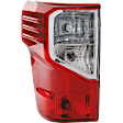 2016-2023 Nissan Titan XD - Driver and Passenger Side Halogen/LED Combo Tail Light, With bulb(s), OE Replacement, CAPA Certified