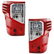 2016-2023 Nissan Titan XD - Driver and Passenger Side Halogen/LED Combo Tail Light, With bulb(s), OE Replacement, CAPA Certified