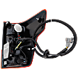 2019 Nissan Titan PRO-4X - Driver and Passenger Side LED Tail Light, With bulb(s),  For Models With Rear Outlet, OE Replacement, Extended Cab Pickup
