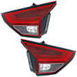 Driver and Passenger Side, Inner LED Tail Light, With bulb(s), OE Replacement
