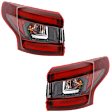 Driver and Passenger Side, Outer Halogen Tail Light, With bulb(s), OE Replacement