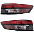 Driver and Passenger Side, Outer Tail Lights, with Bulb, LED, Mounts On Body