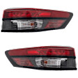 Driver and Passenger Side, Outer Tail Lights, with Bulb, LED, Mounts On Body, CAPA Certified