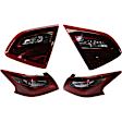 Driver and Passenger Side, Inner and Outer Halogen Tail Light, With bulb(s), OE Replacement
