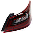 Driver and Passenger Side, Inner and Outer Halogen Tail Light, With bulb(s), OE Replacement