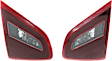Driver and Passenger Side, Inner Halogen Tail Lights, with Bulbs, Mounts on Trunk Lid, For Models With Sport Package, CAPA CERTIFIED