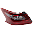 Driver and Passenger Side, Inner and Outer Halogen Tail Lights, With Bulbs, CAPA CERTIFIED
