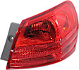 Passenger Side, Inner and Outer Halogen Tail Light, With bulb(s), OE Replacement