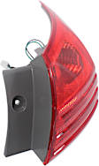 Passenger Side, Inner and Outer Halogen Tail Light, With bulb(s), OE Replacement