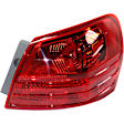 Passenger Side, Inner and Outer Halogen Tail Light, With bulb(s), OE Replacement, CAPA Certified