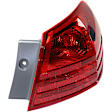 Passenger Side, Inner and Outer Halogen Tail Light, With bulb(s), OE Replacement, CAPA Certified