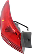 Driver Side, Inner And Outer Halogen Tail Light, With bulb(s), OE Replacement