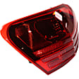 Driver Side, Inner And Outer Halogen Tail Light, With bulb(s), OE Replacement, CAPA Certified