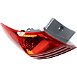 Driver Side, Inner And Outer Halogen Tail Light, With bulb(s), OE Replacement, CAPA Certified