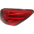 Driver and Passenger Side, Inner and Outer Halogen Tail Light, With bulb(s), OE Replacement