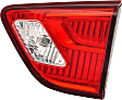 Driver and Passenger Side, Inner Tail Lights, with Bulbs, Halogen, Mounts on Liftgate