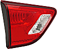 Driver and Passenger Side, Inner Tail Lights, with Bulbs, Halogen, Mounts on Liftgate