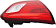 Driver and Passenger Side, Inner Tail Lights, with Bulbs, Halogen, Mounts on Liftgate