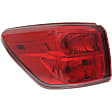 Driver Side, Inner And Outer Halogen Tail Light, With bulb(s), OE Replacement