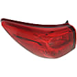 Driver Side, Inner And Outer Halogen Tail Light, With bulb(s), OE Replacement