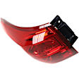 Driver Side, Inner And Outer Halogen Tail Light, With bulb(s), OE Replacement, CAPA Certified