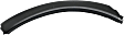 Front, Driver and Passenger Side, Front Section Fender Trim, Textured Black, For Models With 2 Piece Fender Flares